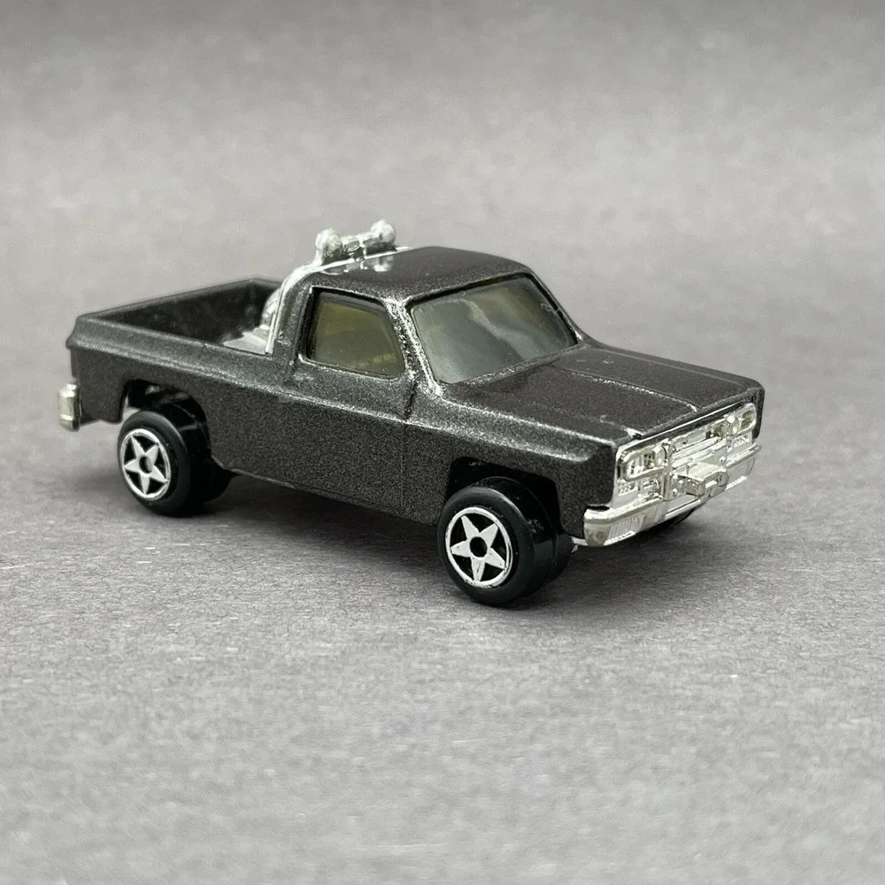 Vintage ERTL Chevrolet Chevy GMC Pickup Truck Metallic Black Diecast 1/64 Scale‎